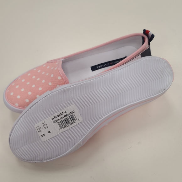 Tommy Hilfiger Pink Polka Dot Flats Size 6.5 - Picture 3 of 5